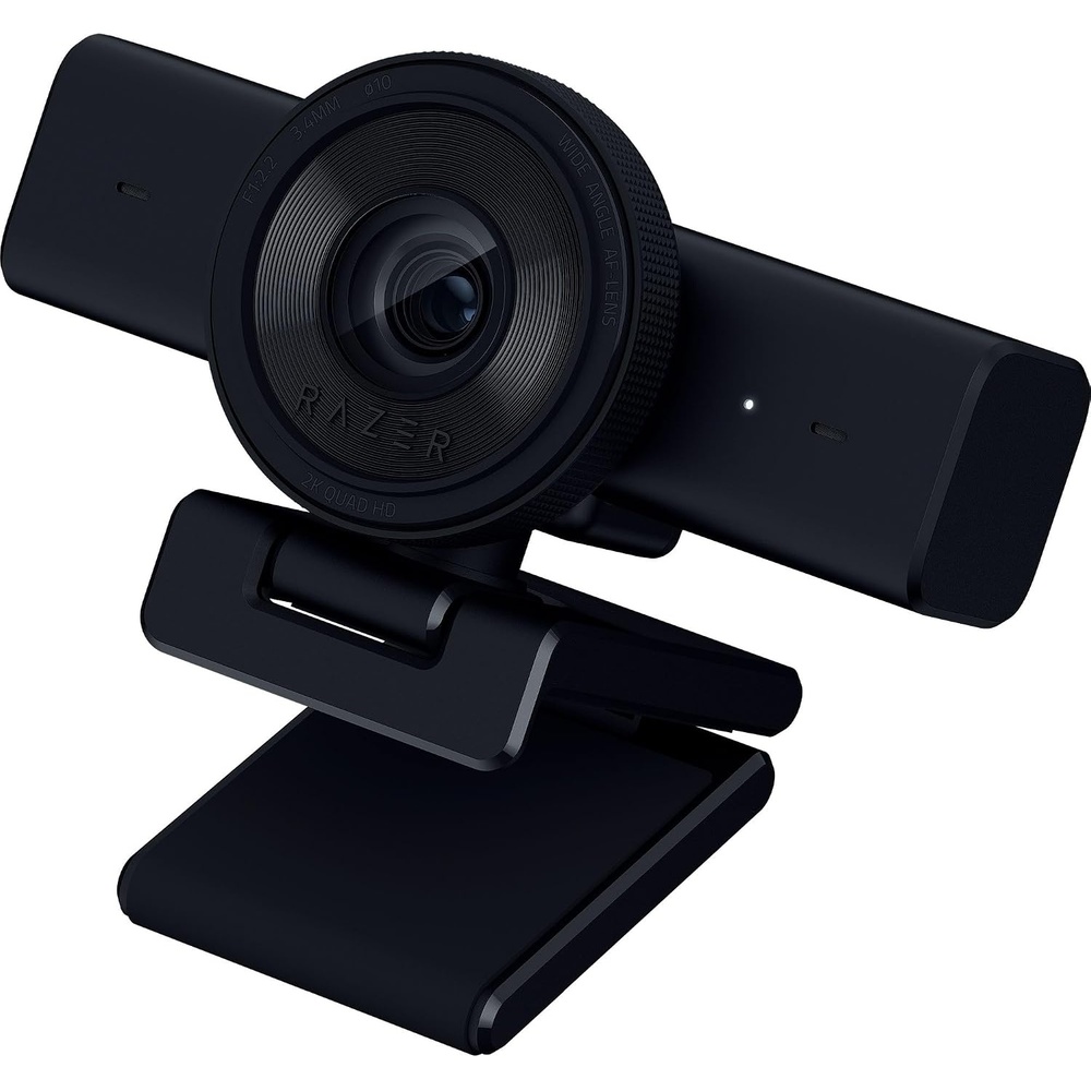 image:imageRazer Kiyo V2 X Streaming Webcam 1440p 60 FPS  Auto Focus  Builtin Microphone  Wide Angle Lense  Integrated Privacy Shutter  Works with OBS Xsplit Streamlabs Discord Zoom Teams  PinkBlack