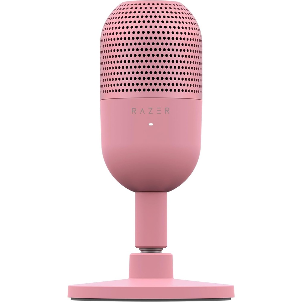 image:imageRazer Seiren V3 Mini USB Microphone Supercardioid Condenser Mic Pink  TaptoMute Sensor with LED Indicator Shock Absorber Ultra Compact Works with OBS Discord Zoom TeamsQuartz Pink