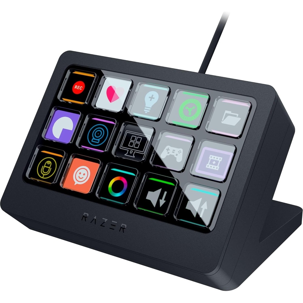 image:imageRazer Stream Controller AllInOne Keypad for Streaming  12 Haptic Switchblade Keys  6 Tactile Analog Dials  8 Programmable Buttons  Designed for PC amp Mac CompatibilityStream Controller X