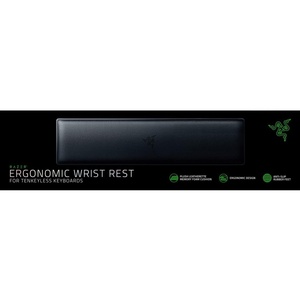 Razer Ergonomic Wrist Rest for Full-Sized Keyboards, Classic Black | Anti-Slip Rubber Base, Angled Incline(TKL- Tenkeyless)