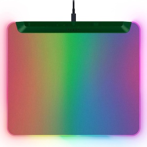 Razer Firefly V2 Pro Fully Illuminated RGB Gaming Mouse Mat: Backlit Design – 15 Zone Chroma Lighting – USB 2.0 Port – Detachable USB Type C Cable – Micro Textured Surface – Anti Slip Base(Phantom Green)