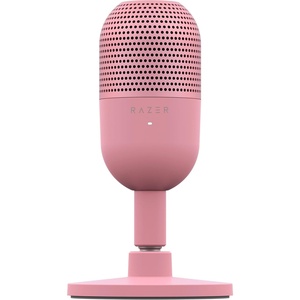 Razer Seiren V3 Mini USB Microphone, Supercardioid Condenser Mic, Pink | Tap-to-Mute Sensor with LED Indicator, Shock Absorber, Ultra Compact, Works with OBS, Discord, Zoom, Teams(Quartz Pink)