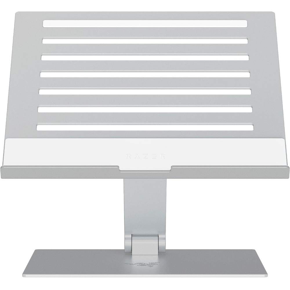 image:imageRazer Adjustable Laptop Stand Supports PhonesTablets up to 18 Mercury  Laptops Macbooks Adjust Height and Tilt Durable Aluminum Construction Vented DesignMercury