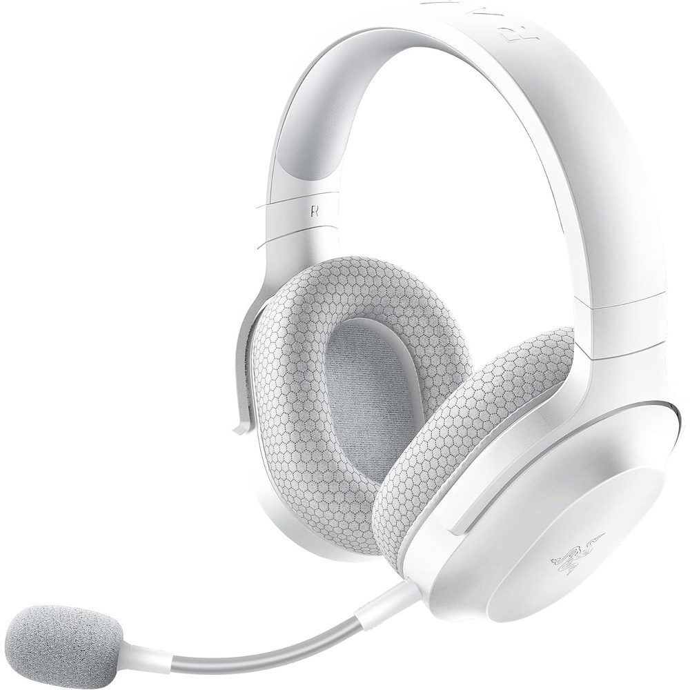 image:imageRazer Barracuda Wireless Gaming amp Mobile Headset 24GHz  Bluetooth Pink  Integrated NoiseCancelling Mic 50mm Drivers 40 Hr Battery for PC PlayStation Switch 2 Android iOSWhite