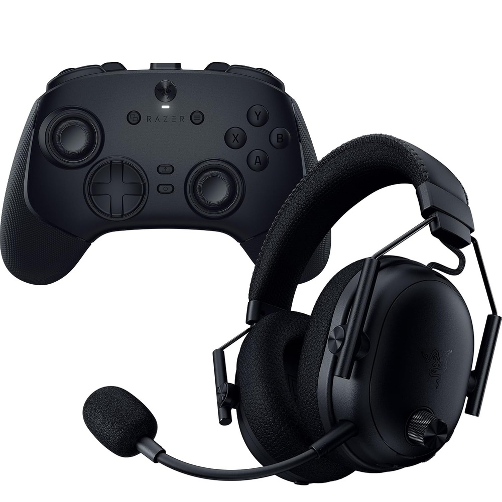 image:imageRazer BlackShark V3 Pro Wireless ANC Gaming Headset 70 Hr Battery amp Wolverine V3 Pro 8K PC Wireless Controller 36 Hr Battery Gaming Bundle  Black