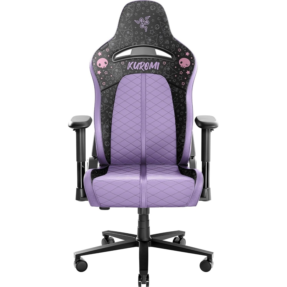 image:imageRazer Enki X Essential Gaming Chair AllDay Comfort Black  Builtin Lumbar Arch Optimized Cushion Density DualTextured EcoFriendly Synthetic Leather Adjustable 152degree ReclineKuromi