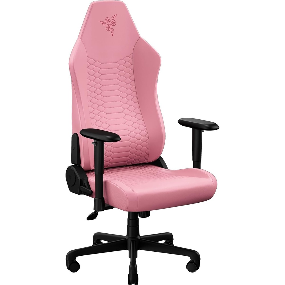 image:imageRazer Iskur V2 X NewGen Ergonomic Gaming Chair BlackGreen  Gen2 EPU Leather with CoolTouch Lumbar Support UltraWide Base Foam Cushions Adjustable 152 Degree Recline 2D ArmrestsQuartz