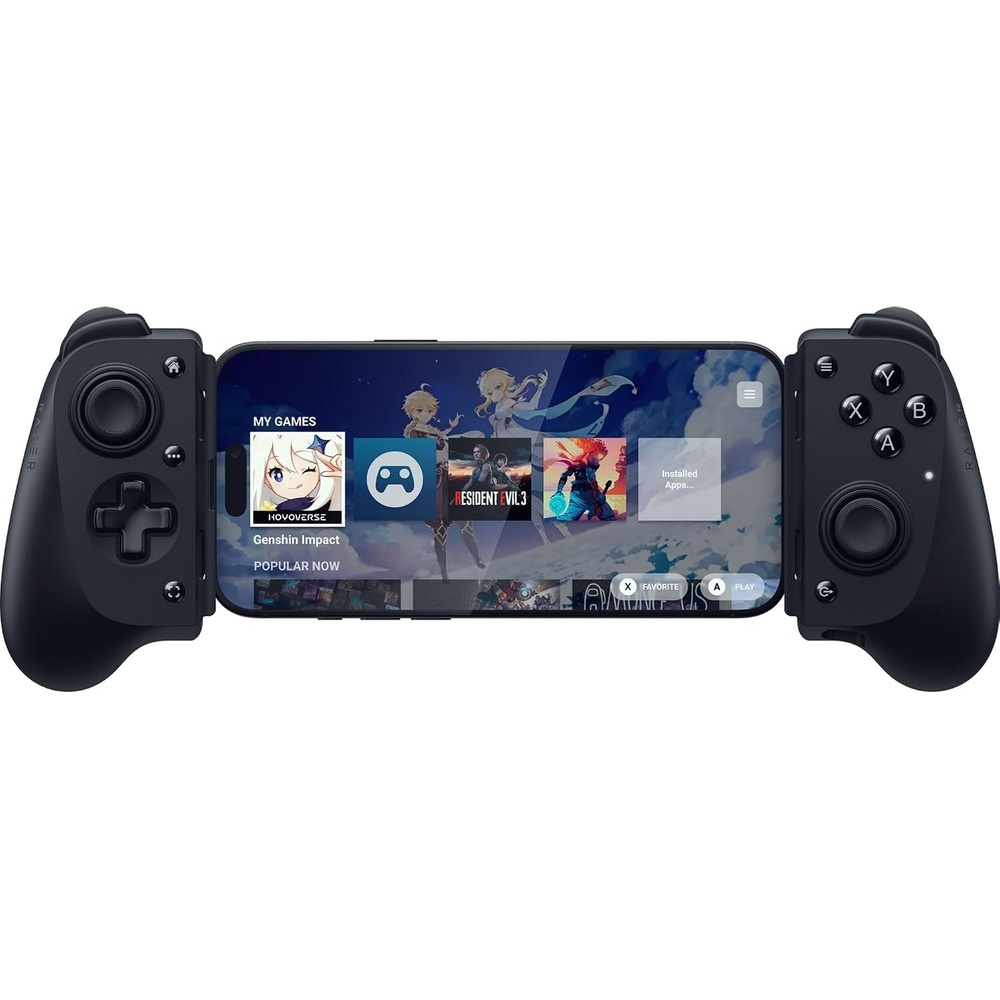 image:imageRazer Kishi V3 Gaming Controller for iPhone amp Android Phantom White  USBC Compatible with iPhone 15 16 17 Series Full Sized TMR Thumbsticks Dual Back Buttons PC Remote PlayBlack