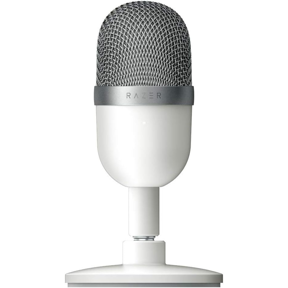 image:imageRazer Seiren Mini  USB Condenser Microphone for Streaming Compact with Supercardioid Polar Pattern Tiltable Stand Integrated Shock Absorber Quartz PinkWhite