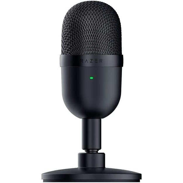 image:imageRazer Seiren Mini  USB Condenser Microphone for Streaming Compact with Supercardioid Polar Pattern Tiltable Stand Integrated Shock Absorber Quartz PinkBlack