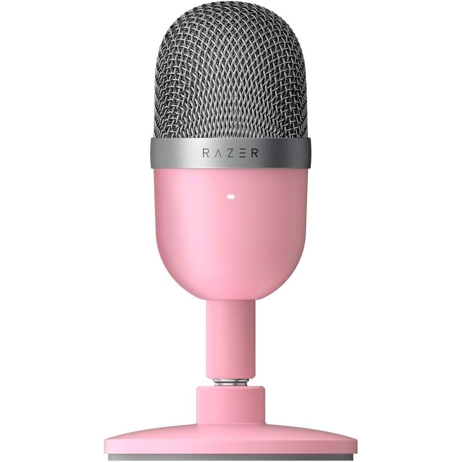 image:imageRazer Seiren Mini  USB Condenser Microphone for Streaming Compact with Supercardioid Polar Pattern Tiltable Stand Integrated Shock Absorber Quartz PinkPink