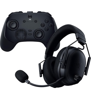 Razer BlackShark V3 Pro Wireless ANC Gaming Headset (70 Hr Battery) & Wolverine V3 Pro 8K PC Wireless Controller (36 Hr Battery) Gaming Bundle – Black