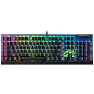 Razer BlackWidow V4 X Mechanical Gaming Keyboard, Fortnite Edition | Yellow Switches Linear & Silent, 6 Macro Keys, Chroma RGB, Doubleshot ABS Keycaps, Sound Dampening & Stabilizers(Fortnite Edition)