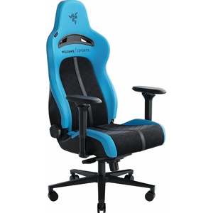 Razer Enki Pro Premium Gaming Chair: Upholstered Alcantara – All-Day Comfort – Lumbar Arch – Dual-Density Backrest – Reactive Seat Tilt & 152-Degree Recline – Memory Foam Headrest – Williams Esports