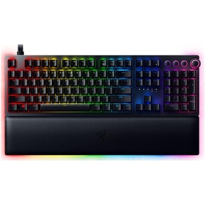 Razer Huntsman V2 Optical Gaming Keyboard: Fastest Linear Optical Switches w/Quick Keystrokes & 8000Hz Polling Rate – Doubleshot PBT Keycaps – Dedicated Media Keys & Dial – PUBG: Battleground Edition(Classic Black)