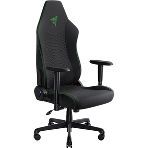 Razer Iskur V2 X Ergonomic Gaming Chair w/Lumbar Support, L33T Edition | Widened Seat Base, High Density Foam Cushions, Adjustable 152 Degree Recline, 2D Armrests, Plush Fabric Finish