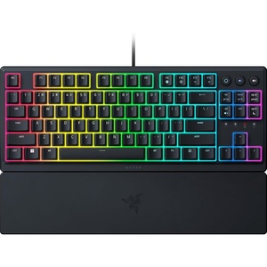 Razer Ornata V3 TKL Gaming Keyboard, Hello Kitty & Friends Edition | Low-Profile Keys, Mecha-Membrane Switches, UV-Coated Keycaps, Backlit Media Keys, 8-Zone RGB Lighting, Magnetic Wrist Wrest(Black)