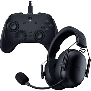 Razer PC Bundle: Wolverine V3 Tournament Edition 8K Wired Gaming Controller + BlackShark V3 X HyperSpeed Wireless Gaming Headset: Black