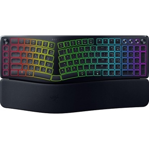 Razer Pro Type Ergo Wireless Split Ergonomic RGB Keyboard, Black | Adjustable Tilt, Wrist Rest, Natural Typing, Connect w/ 2.4 GHz, Bluetooth, USB Type C, Windows/Mac Compatible