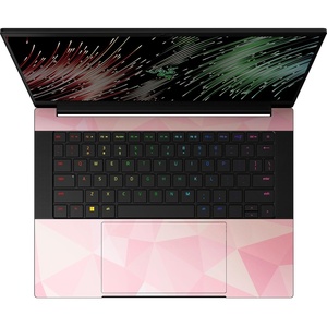 Razer Skin Vinyl Laptop Full Wrap: Razer Blade 14 (2023) – Premium 3M Cast Vinyl – Scratch Protection – Unique Designs & Finishes – Easy Application – Black Camo(Geometric Quartz)