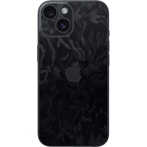 Razer Skin: iPhone 15 – Full Wrap – Premium 3M Cast Vinyl – Scratch Protection – Unique Designs & Finishes – Easy Application – Pearlescent Steel(Black Camo)