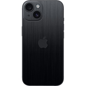 Razer Skin: iPhone 15 – Full Wrap – Premium 3M Cast Vinyl – Scratch Protection – Unique Designs & Finishes – Easy Application – Pearlescent Steel(Black Metal)