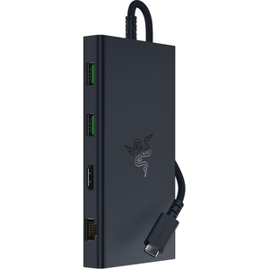 Razer USB-C Dock, 11-in-1 Portable Travel Hub, 85W, Black
