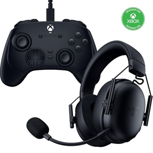 Razer Xbox Bundle: Wolverine V3 Tournament Edition Wired Gaming Controller + BlackShark V3 X Hyperspeed Wireless Gaming Headset: Officially Licensed for Xbox Series X|S, Xbox One – Black