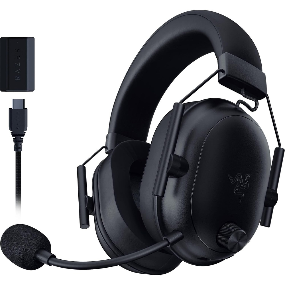 image:imageRazer BlackShark V2 HyperSpeed Wireless PC Gaming Headset 24GHz Black  280g Lightweight Wideband Mic 50mm Drivers Bluetooth or USB 70 Hr Battery for Mac PlayStation Switch amp MobileStandard Pack of 6
