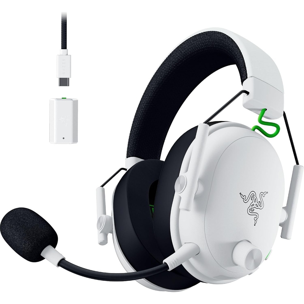image:imageRazer BlackShark V3 Wireless Xbox Gaming Headset 50mm Drivers Black  Super Wideband Mic 24 GHz Bluetooth USB Works with PC Mac PS5 Nintendo Switch Smartphone 70 Hr BatteryWhite