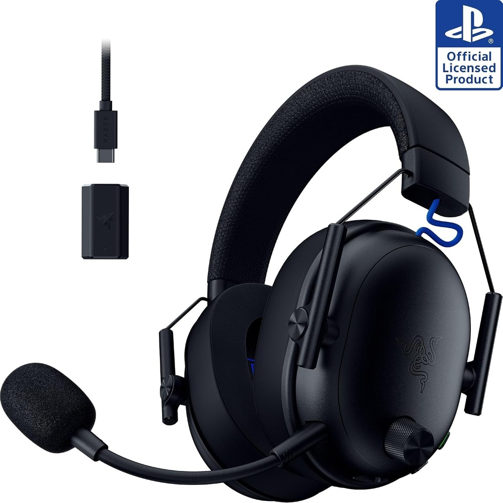 image:imageRazer BlackShark V3 Wireless Xbox Gaming Headset 50mm Drivers Black  Super Wideband Mic 24 GHz Bluetooth USB Works with PC Mac PS5 Nintendo Switch Smartphone 70 Hr BatteryBlack