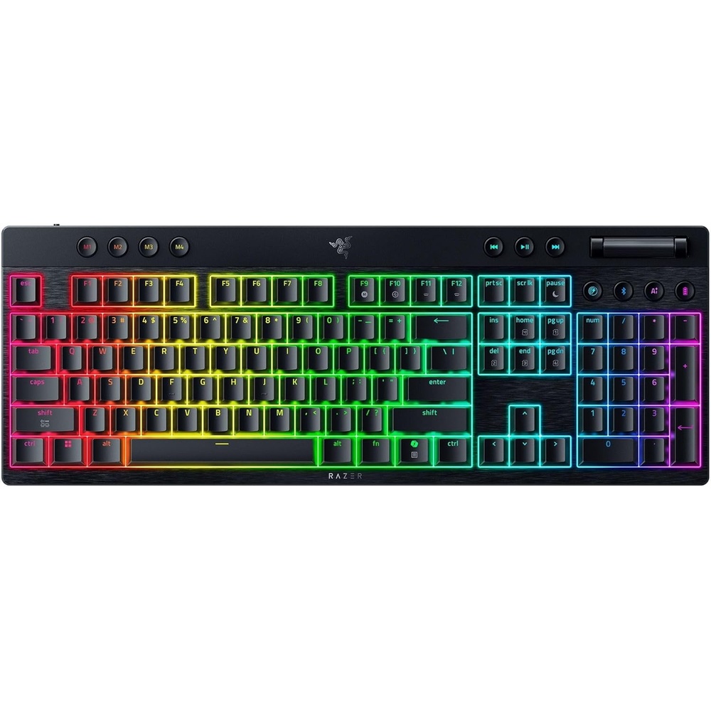 image:imageRazer BlackWidow V4 Low Profile Wireless Gaming Keyboard Orange Switches  24GHz Wireless amp Bluetooth MultiFunction Roller 11 Control Buttons Long Battery Life Mechanical SwitchesOrange Tactile Switches