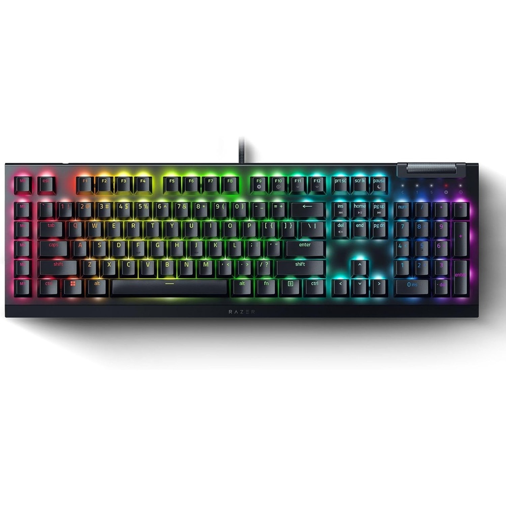 image:imageRazer BlackWidow V4 X Mechanical Gaming Keyboard Green Switches Tactile amp Clicky  6 Macro Keys  Chroma RGB  Doubleshot ABS Keycaps  Roller amp Media Keys  Snap Tap