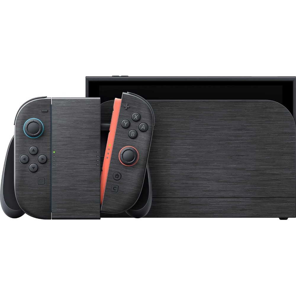 image:imageRazer Console Skin for Nintendo Switch 2 Complete Wrap  Premium 3M Cast Vinyl  Scratch Resistant  Unique Designs amp Finishes  Easy Application  Carbon FiberBlack Metal