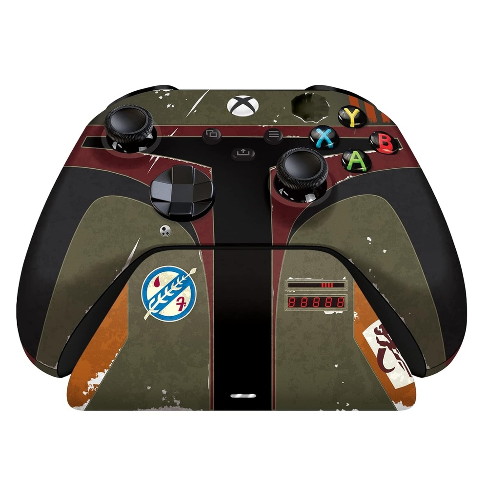 image:imageRazer Limited Edition Mandalorian Wireless Pro Controller amp Quick Charging Stand Bundle for Xbox Series XS Xbox One Impulse Triggers  Textured Grips  12hr Battery Life  Magnetic Secure ChargingBoba Fett