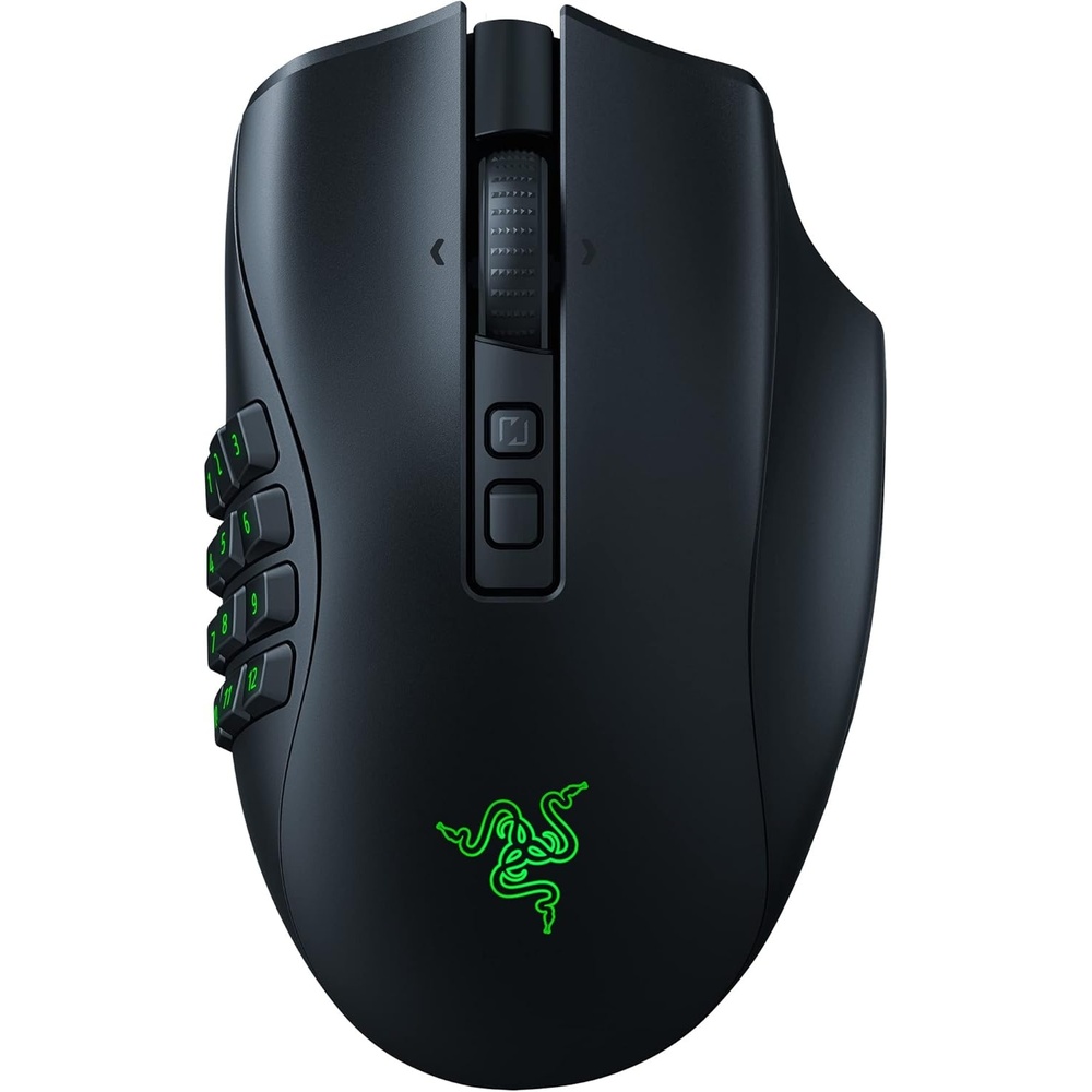 image:imageRazer Naga V2 Pro Wireless MMO Gaming Mouse 300 Hr Battery Black  191 Programmable Buttons w 3 Swappable Side Plates HyperScroll Pro Wheel Focus Pro 30K Optical SensorNaga V2 Pro