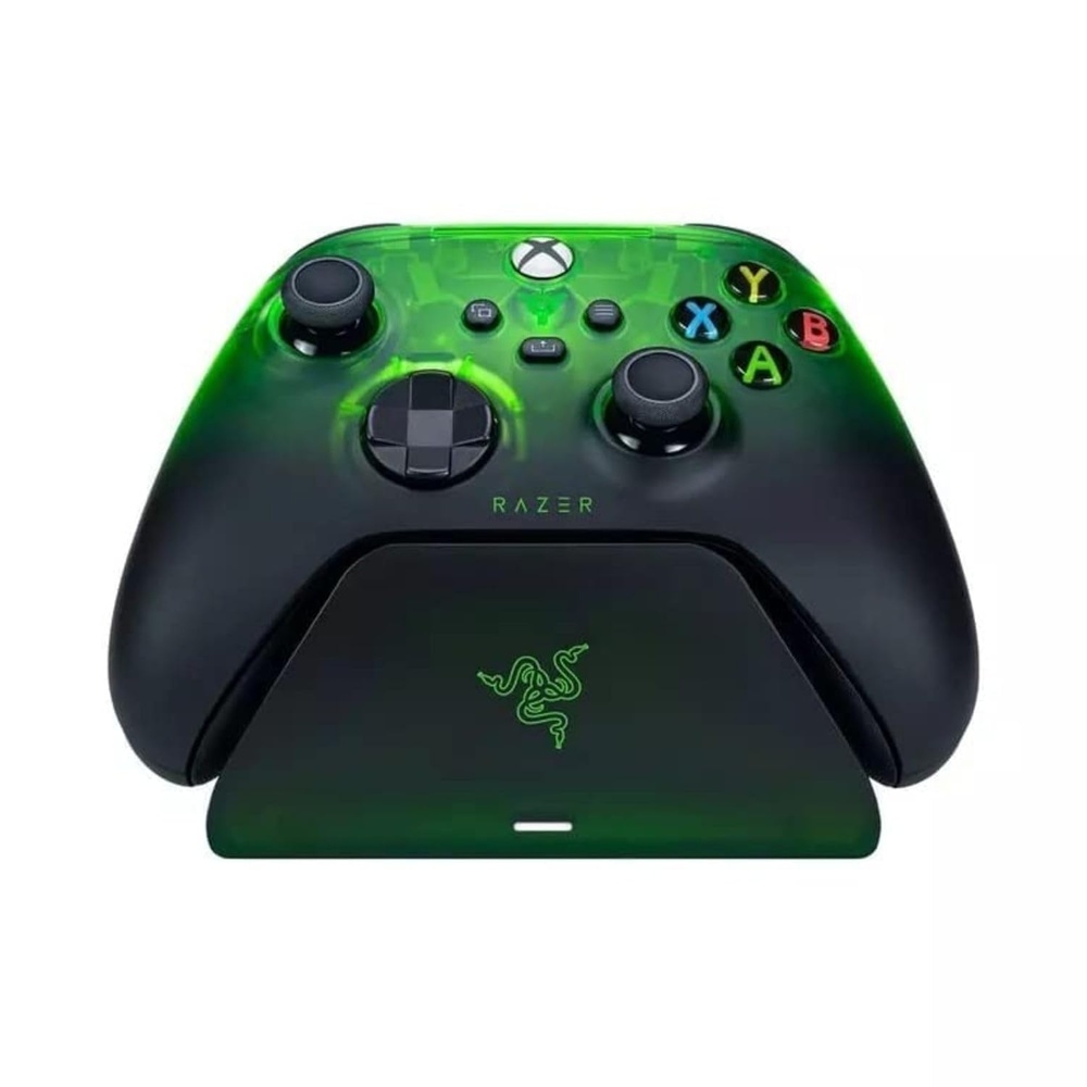 image:imageRazer Wireless Controller amp Quick Charging Stand Bundle for Xbox Series XS Xbox One Impulse Triggers  Textured Grips  12hr Battery Life  Magnetic Secure Charging Limited Green Edition
