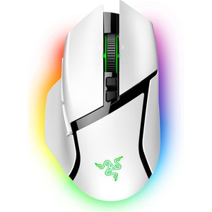 Razer Basilisk V3 Pro Customizable RGB Wireless Gaming Mouse, Black | Optical Switches Gen-3, HyperScroll Tilt Wheel, RGB, 11 Programmable Buttons, Focus Pro 30K Optical Sensor, 150 Hr Battery(White)