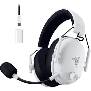 Razer BlackShark V3 Wireless PC Gaming Headset, 50mm Drivers, White | Super Wideband Mic, 2.4 GHz, Bluetooth, USB, Works with Mac, PS5, Nintendo Switch, Smartphone, 70 Hr Battery(White)