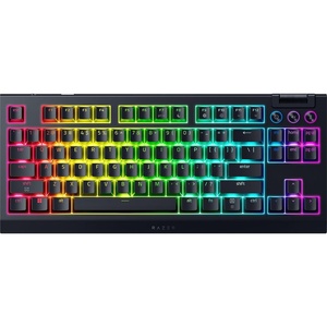 Razer BlackWidow V4 TKL Wireless Gaming Keyboard, Orange Switches | Hot Swappable, Wireless & Bluetooth, Multi-Function Roller & Control Buttons, Chroma RGB, Long Battery Life, HyperSpeed