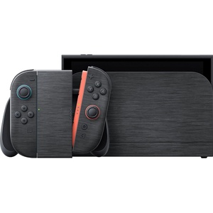 Razer Console Skin for Nintendo Switch 2: Complete Wrap – Premium 3M Cast Vinyl – Scratch Resistant – Unique Designs & Finishes – Easy Application – Carbon Fiber(Black Metal)