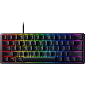 Razer Huntsman Mini 60% Gaming Keyboard: Clicky Optical Switches – Aluminum Top Frame – Chroma RGB Lighting – PBT Keycaps – Onboard Memory – Snap Tap – Black