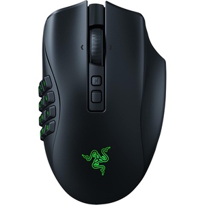 Razer Naga V2 Pro Wireless MMO Gaming Mouse, 300 Hr Battery, Black | 19+1 Programmable Buttons w/ 3 Swappable Side Plates, HyperScroll Pro Wheel, Focus Pro 30K Optical Sensor(Naga V2 Pro)
