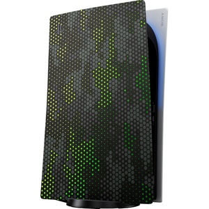 Razer Vinyl Console Skin: PlayStation 5 / PS5 (Digital) – Full Wrap – Premium 3M Cast Vinyl – Scratch Resistant – Unique Designs & Finishes – Easy Application – Carbon Fiber(Green Hex Camo)
