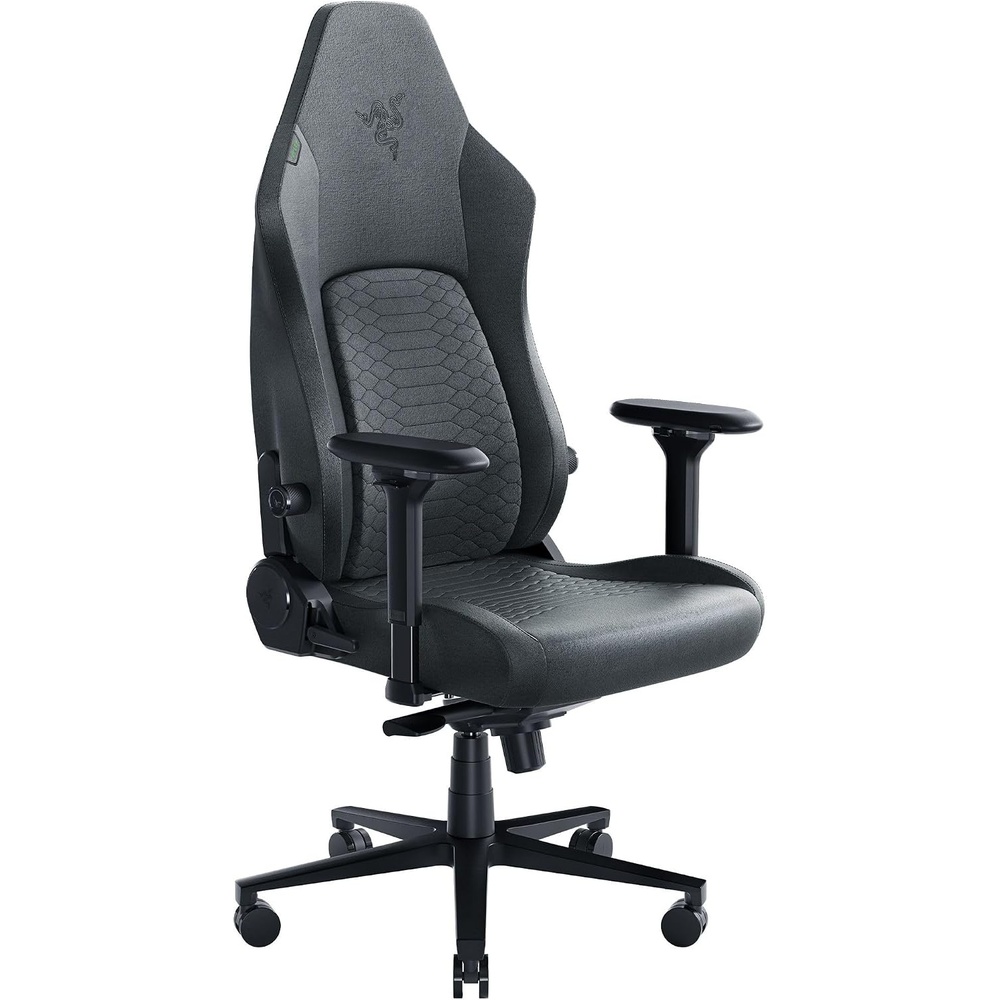 image:imageRazer Iskur V2 Gaming Chair Adaptive Lumbar Support  Adjustable Lumbar Curve  High Density Foam Cushions  Reactive Seat Tilt amp152degree Recline  4D Armrests  Fabric  Dark GreyDark Grey