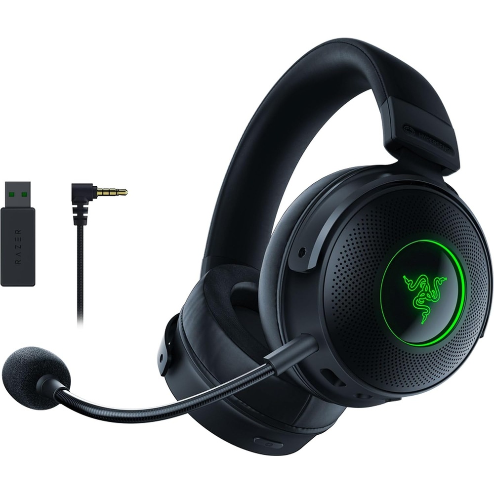 image:imageRazer Kraken V3 Pro Wireless Gaming Headset with Haptic Technology THX Spatial Audio 50mm Titanium Drivers Hybrid Memory Foam Cushions