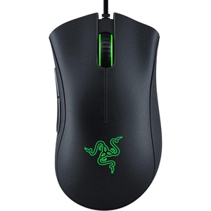 Razer DeathAdder Essential Ergonomic Wired Gaming Mouse, Black | 6400 DPI Optical Sensor, 5 Programmable Buttons, Rubber Side Grips, Mechanical Mouse Switches(Classic Black)