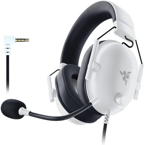 Razer BlackShark V2 X Gaming Headset: 7.1 Surround Sound – 50mm Drivers – Memory Foam Cushion – For PC, PS4, PS5, Switch – 3.5mm Audio Jack – Black | 7.1 Surround Sound, 50mm Drivers, Cardioid Mic, Lightweight, Memory Foam, Noise Isolating Earcups, for PC, PS4, PS5, Switch(White)